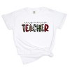 Simply Sage Market Very Merry Teacher Plaid Garment Dyed Tee - 2 of 4