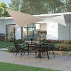 Emma and Oliver 20ft Rectangle Recycled HDPE Shade Canopy with Included Anchor Ropes in Sand - 2 of 4