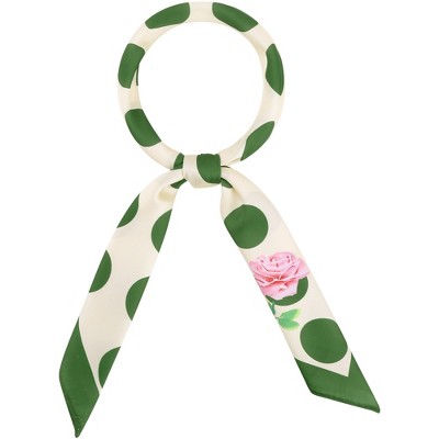 INSPIRE CHIC Women's Polka Dot Square Neckerchief Headband 27.56*27.56 inches(L*W)