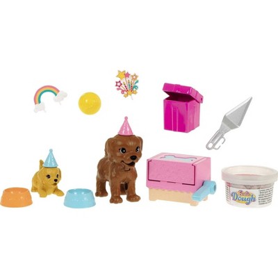 barbie puppy party playset