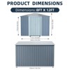 8x8 FT Outdoor Metal Storage Shed, Large Lockable Utility Tool Shed with Air Vents, Garden Shed Storage House for Garden Patio Lawn Backyard, Brown - 3 of 4