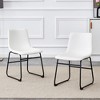 Dolonm Set of 4 Retro Suede Bar Stools, 17.7x20.87x37 Inches, Industrial Vintage Style with Non-Slip Pads - 4 of 4