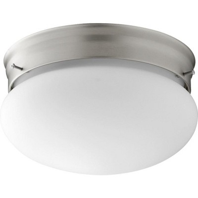 Quorum Lighting 2 - Light Flush Mount in  Satin Nickel