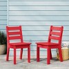 WestinTrends Treehouse Outdoor HDPE Kids Plastic Toddler Dining Chair (Set of Two) - 2 of 4