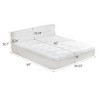 FONTOI 15 Inch Full / King / Queen Size Mattress Bed Frame All in One Pressure Relief Motion Isolation for Dorm Living Room Bedroom, White - 3 of 4