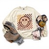 Simply Sage Market S.W.Smiley Fall Checkered Smiley Sweatshirt - 3 of 4