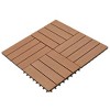 WPC Tiles 11.8"x11.8" 11 pcs 11 ftÂ² Brown - 2 of 4