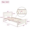 ALEXOUN Twin Size Platform Bed, Wood Platform Bed Frame with Headboard, Footboard and Wood Slat, No Box Spring Needed,for Apartments, Bedrooms - 3 of 4