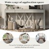 NicBex Modern Crisscross Design Console Table with 4 Storage Drawers,Entryway Table Foyer Tables for Hallway,Kitchen,Living Room - 3 of 4
