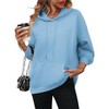 Zeagoo Womens Oversized Hoodies 2025 Fleece Sweatshirts Long Sleeve Pullover with Pocket Fall Winter Outfits Y2k Clothes - 4 of 4