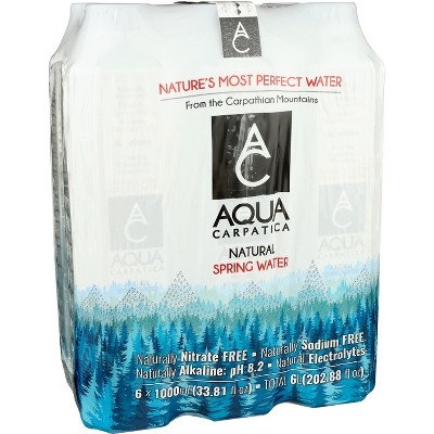 Aqua Carpatica Natural Spring Water - Case Of 2 - 6pk/ 33.81 Fl Oz : Target