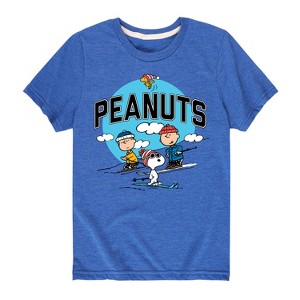 Boys' - Peanuts - Snoopy and Friends Skiing Short Sleeve Graphic T-Shirt - 1 of 4