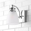 4.88" LED 1-Light Metal/Glass Beverly Contemporary Pendent Chrome - JONATHAN Y: Wall Sconce, Vanity Fixture, ETL Listed - 2 of 4