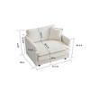NicBex Modular Sofa Chair, Comfy Deep Single Sofa, Upholstered Sleeper Sofa with 1 Toss Pillow, Sectional Couch for Living Room, Reading Armchair - 3 of 4