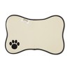 Bone Dry Taupe Bone Emb Paw Pet Placemat - 2 of 4