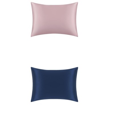 Unique Bargains 50% Silk Envelope Closure Soft Pillowcase for Hair and Skin 20"x30" 2 Packs