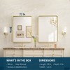 Keonjinn Framed Wall Mirror, Modern Rectangular Bathroom Vanity Mirror, Wall Mounted - 3 of 4