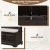 Lyngins Storage Bench with Cushion,Entryway Bench with Safe Soft-Close Devices,Shoe Bench with Hidden Storage for Living Room,Hallway,Entryway - 4 of 4