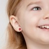 Girl's Adorable Enamel Ladybug Screw Back Sterling Silver Earrings - In Season Jewelry - 3 of 4