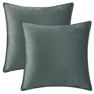 Unique Bargains Velvet Throw Home Decor Solid Couch Sofa Living Room Pillow Covers - 1 of 4