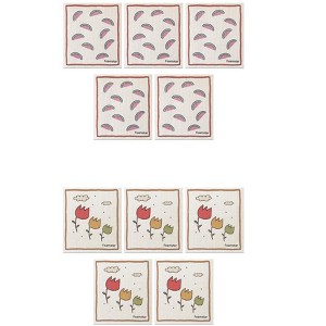 Unique Bargains Super Absorbent Lightweight Reusable Kitchen Dish Towels 10 Packs - 1 of 4