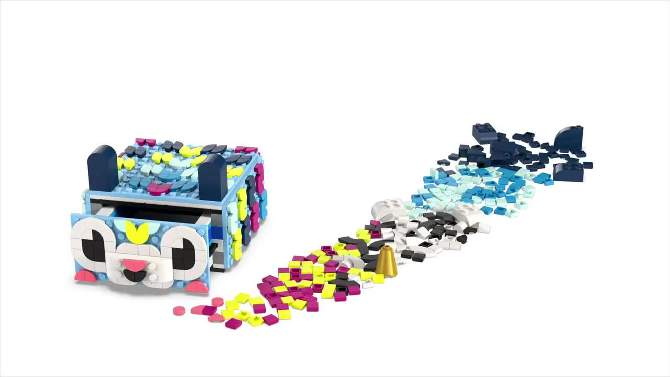 LEGO DOTS Creative Animal Drawer Toy Craft Mosaic Kit 41805, 2 of 7, play video