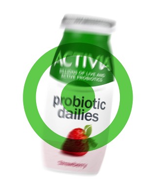 Activia Yogurt With Probiotics, Stawberry Raspberry Flavour