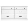 Galano Xylon 6-Drawer Dresser Effortless Assembly & Stylish Storage Solution- 58.7''W x 15.7''D x 30.8''H - 2 of 4