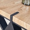 NicBex Dining Table Set Wood-Textured MDF Dining Table with Brown Suede Chairs for Kitchen - 4 of 4