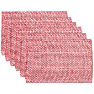 Two Tone Cotton Woven 13x19 Placemat Sets by Sweet Home Collection® - 1 of 4