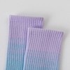 Anna-Kaci Gradient Ribbed Crew Socks with Non-Slip Grip Bottom for Indoor or Studio Everyday Use - 3 of 4