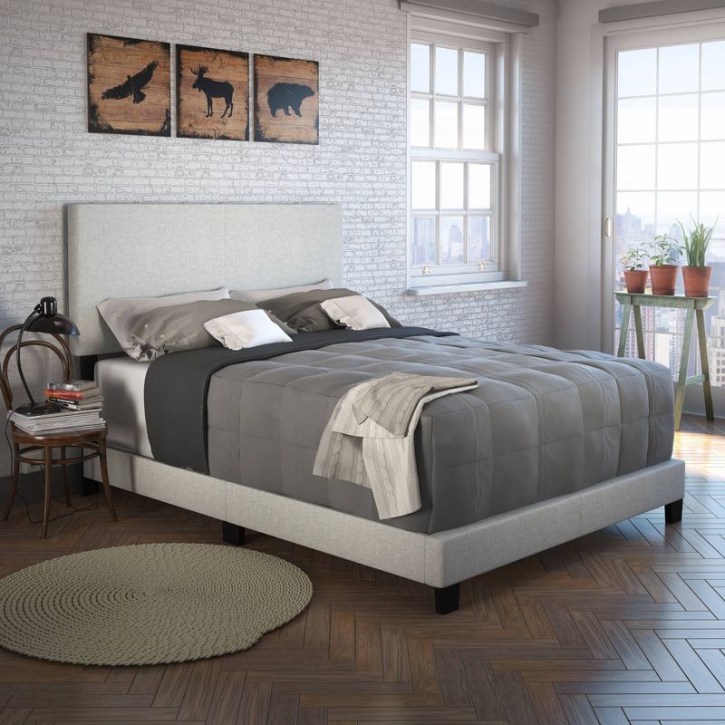 Monroe Linen Upholstered Platform Bed Frame - Eco Dream, 1 of 9