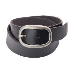 Cowgirls Rock Women's Center Bar Buckle Belt with Burnished Edges - 1 of 4
