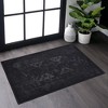 Gulches Black Washable 2' x 3' Area Rug ¨C Stylish & Functional - 3 of 4