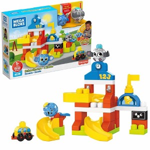 Mega Bloks Peek A Blocks Schoolhouse with Big Building Blocks, Building Toys for Toddlers (42 Pieces) - 1 of 1