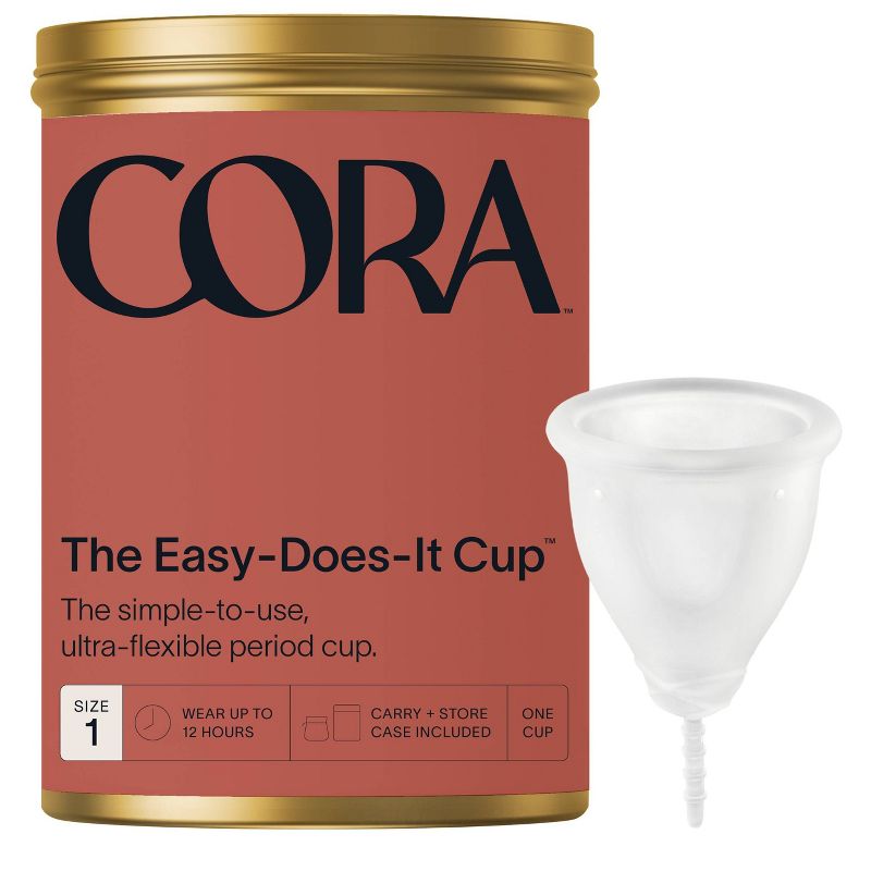 Cora Reusable Menstrual Cup - Size 1, 1 of 9