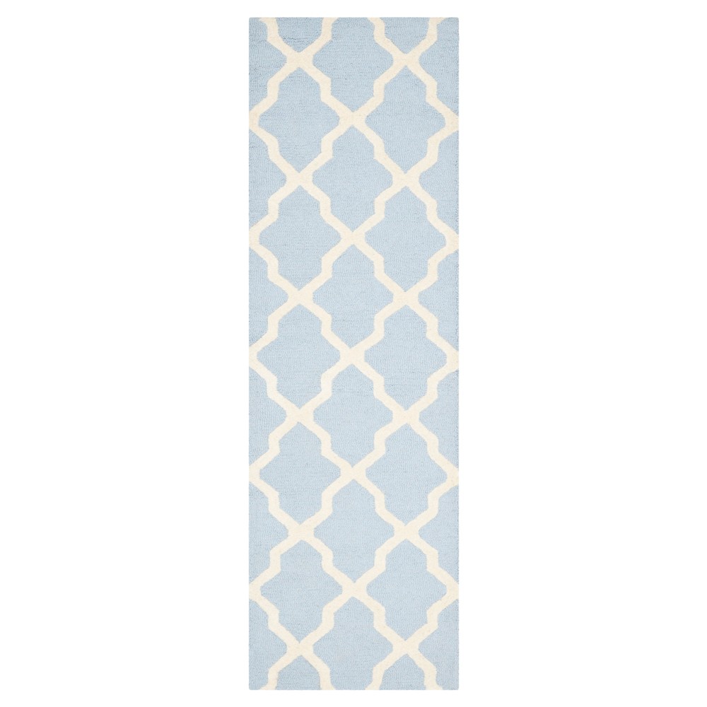 Maison Textured Runner - Light Blue / Ivory (2'6inx6') - Safavieh