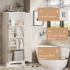 60" Freestanding Pantry Cabinet with Adjustable Shelves, Kitchen Storage Cabinet with Doors, Modern Wooden Kitchen Cabinet - 3 of 4