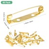 Unique Bargains Durable Multipurpose Iron Badge Brooch Pin Backs Safety Clasp 60 Pcs - 3 of 4