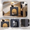 Nightstand with Charging Station, 22" Modern Night Stand with Arched Open Shelf, End Tables for Living Room Bedroom - 4 of 4