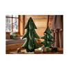 tagltd French Knot Wool Christmas Tree Decorations for Tabletop or Mantel Small 15 inch - 2 of 2