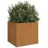 vidaXL Garden Raised Bed PP Anthracite 16.9"x16.9"x13.8" - 3 of 4