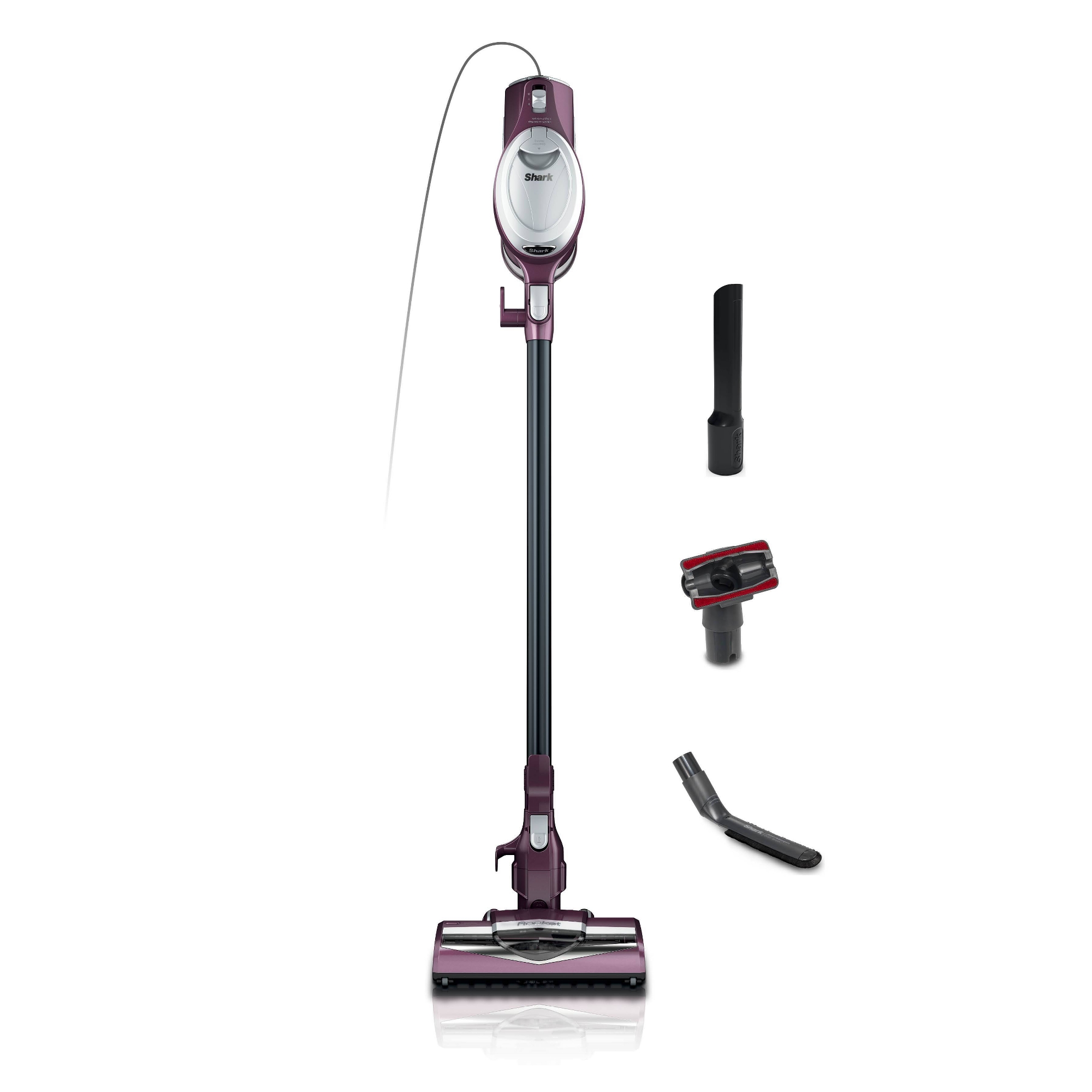 Shark Rocket Pet Corded Stick Vacuum HV301PR 8.5" Cleaning Path Purple