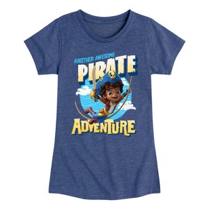 Girls' - Santiago of The Sea - Another Awesome Pirate Adventure Fitted Short Sleeve Graphic T-Shirt - 1 of 4