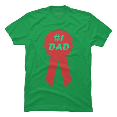 Men's Design By Humans #1 DAD Ribbon By T-Shirt