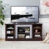 NicBex TV Stand for TVs up to 65 Inches,Farmhouse TV Media Console Table with Faux Stacked Stone Surround and Open Shelves - 2 of 3