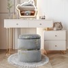 NicBex Set of 2 Round Storage Ottoman,Vanity Stool with Removable Lid,Foot Rest Ottoman with Storage for Living Room,Bedroom,Office - 2 of 4