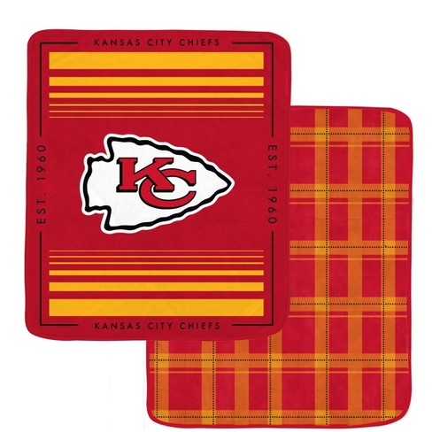 Kansas City Chiefs Logo Checkered Flannel Kansas City Chiefs Sweater –