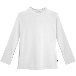 City Threads USA-Made Recycled Nylon Girls UPF 50+ Long Sleeve Rashguard - 1 of 4