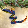 Morawski 2.0 Inch Blue And Red Snake Limbless Reptile Halloween Tree Ornaments - 2 of 4
